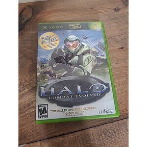 Halo: Combat Evolved (Microsoft Xbox, 2001) Black Label Pre Owned